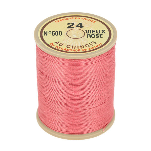 Bobine de 266m de fil de lin au chinois retors extra glacé n°24 - Deco Cuir