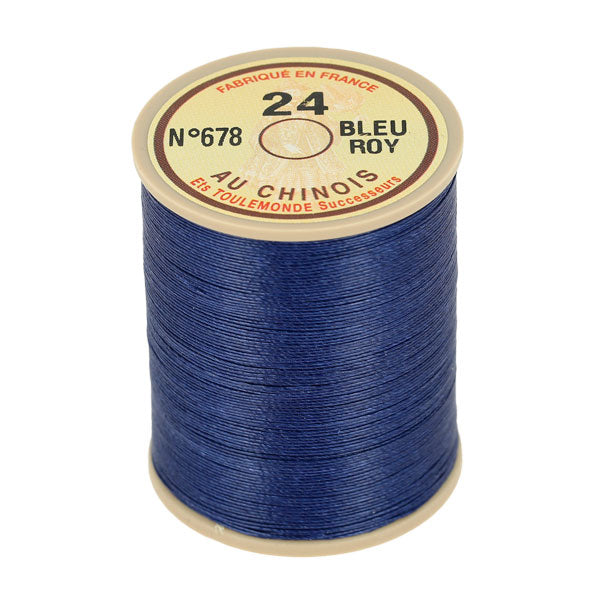 Bobine de 266m de fil de lin au chinois retors extra glacé n°24 - Deco Cuir