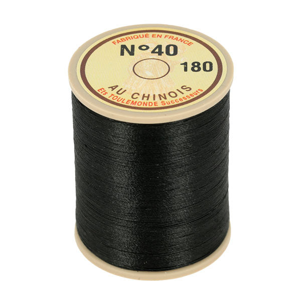 Bobine de 350m de fil de lin au chinois retors extra glacé n°40 - Deco Cuir