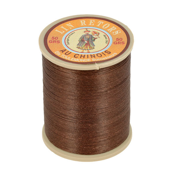 Bobine de 350m de fil de lin au chinois retors extra glacé n°40 - Deco Cuir