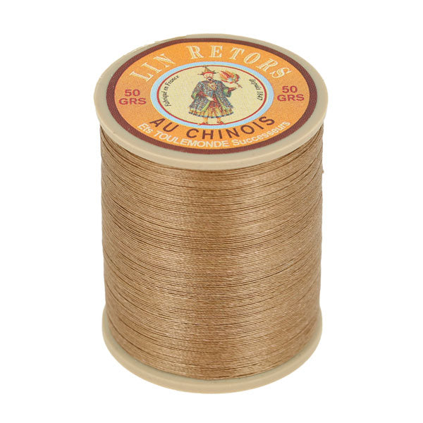 Bobine de 350m de fil de lin au chinois retors extra glacé n°40 - Deco Cuir