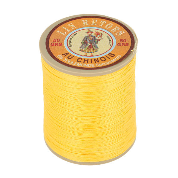 Bobine de 350m de fil de lin au chinois retors extra glacé n°40 - Deco Cuir