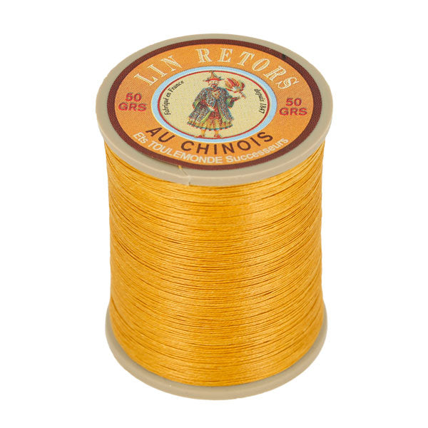 Bobine de 350m de fil de lin au chinois retors extra glacé n°40 - Deco Cuir