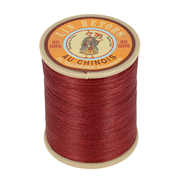 Bobine de 350m de fil de lin au chinois retors extra glacé n°40 - Deco Cuir