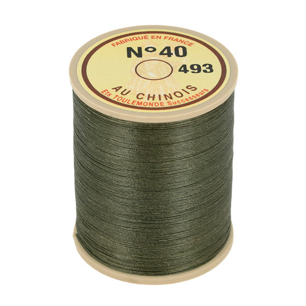 Bobine de 350m de fil de lin au chinois retors extra glacé n°40 - Deco Cuir