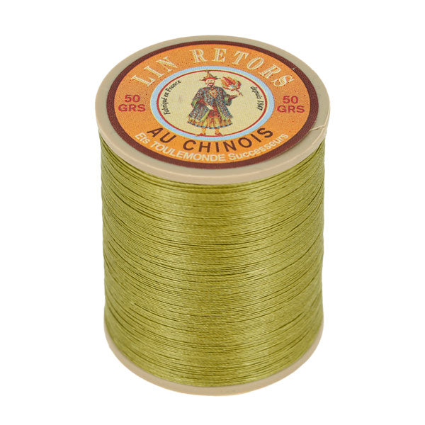 Bobine de 350m de fil de lin au chinois retors extra glacé n°40 - Deco Cuir