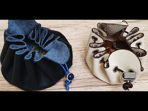 Leather purse die cut - SILVER