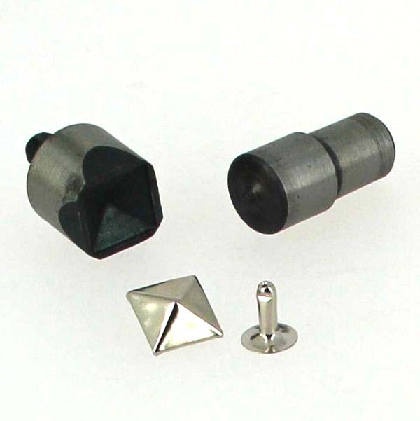 Jeu de pose PRESSE D'ÉTABLI - Pour RIVETS Pyramide - Deco Cuir