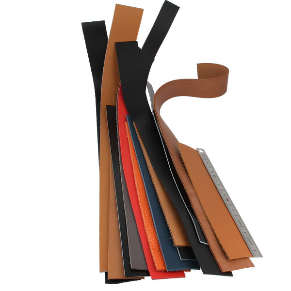 Lot De Chutes De Cuir - 500 Grammes - Diverses Couleurs - Occasion En Très Bon état
