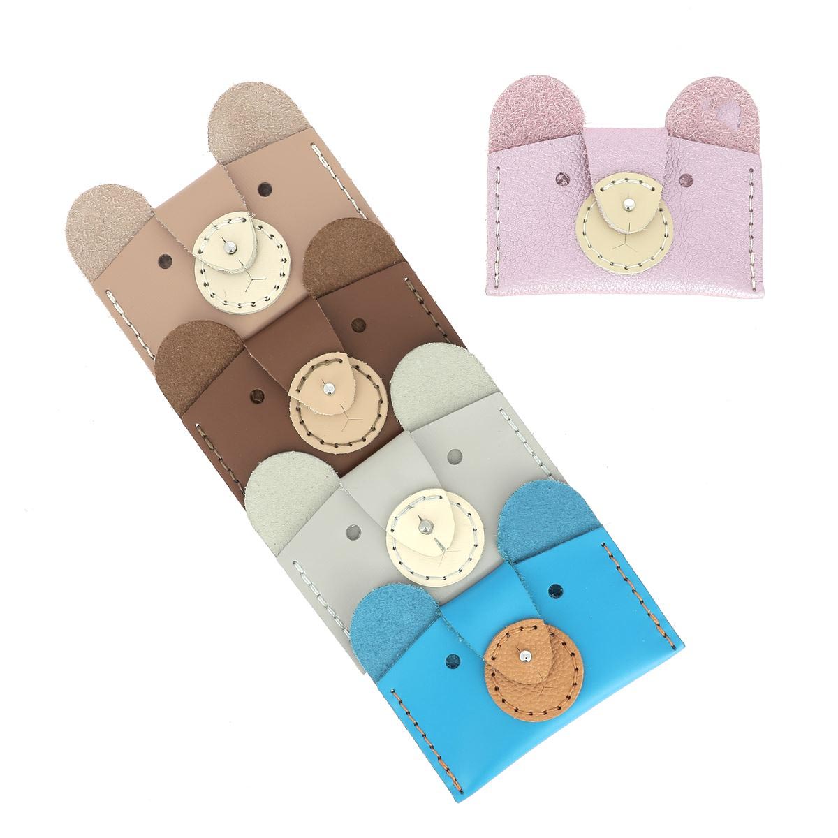 Kit DIY - Porte-cartes Ours en cuir