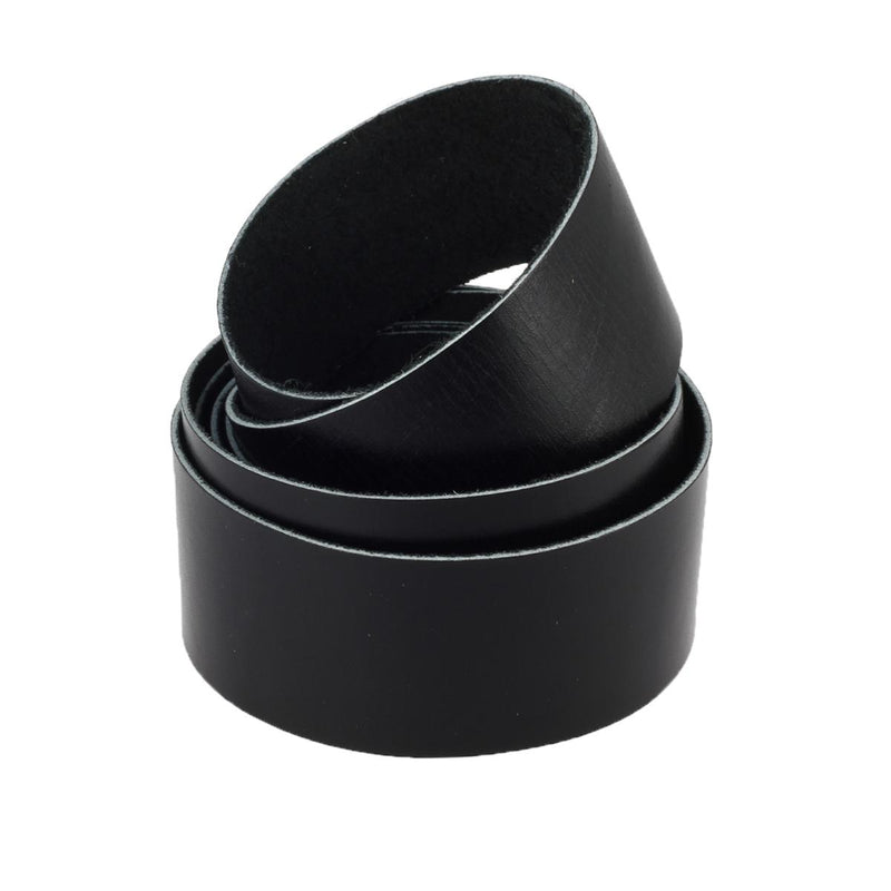 BOX type smooth calfskin strap - satin BLACK